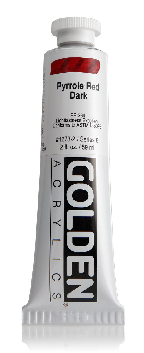HB ACRYLIC PAINT  PYRROLE RED DARK 2OZ